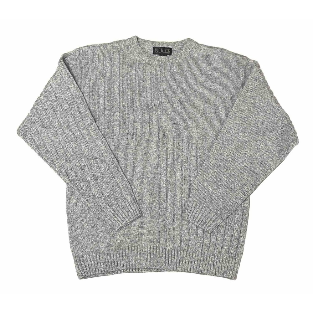 Sun River Cloth Co. Men's Large Gray Pullover Sweater